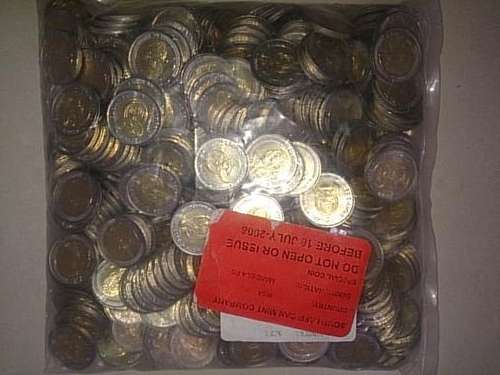 MANDELA 90TH BIRTHDAY R5 COINS SEALED BAG OF 400